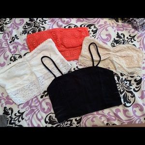 Hollister and American Eagle Bralettes